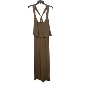 Coldwater Creek Women’s Maxi Dress Size 14 Ruffles Tank Wedding Vacation